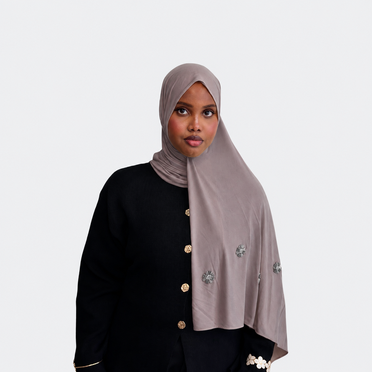 Hijab Strass Fleur
