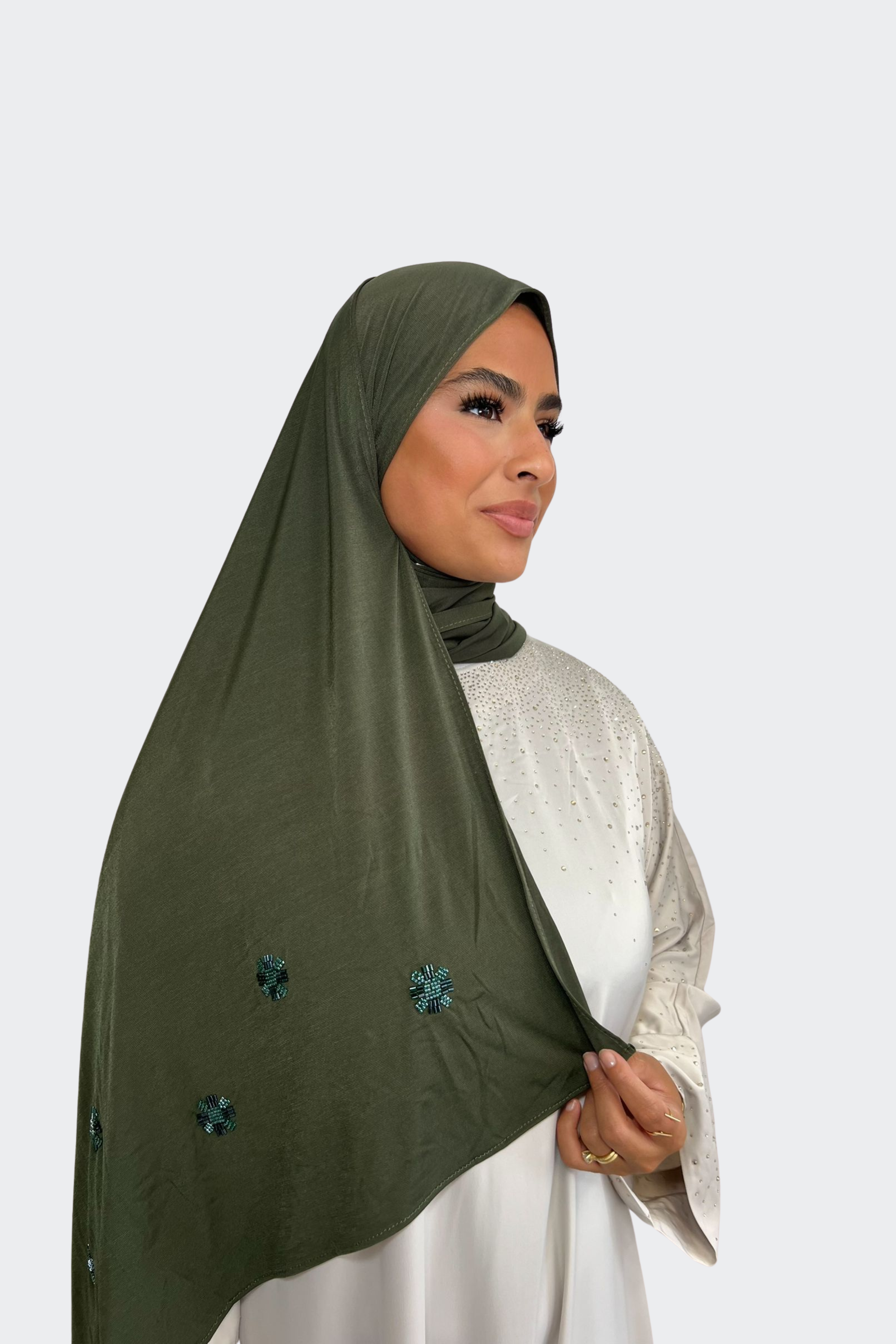 Hijab Strass Fleur