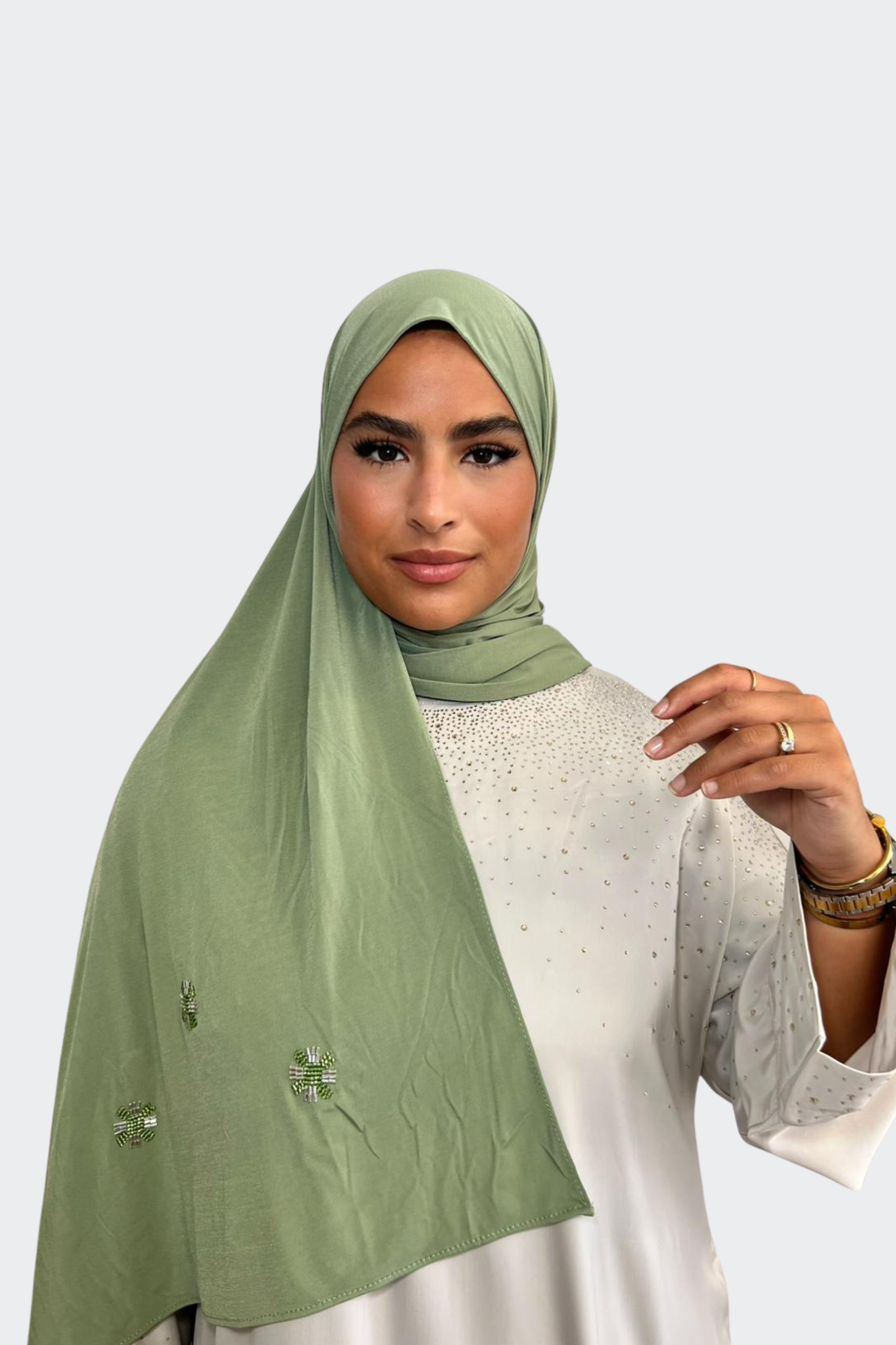 Hijab Strass Fleur