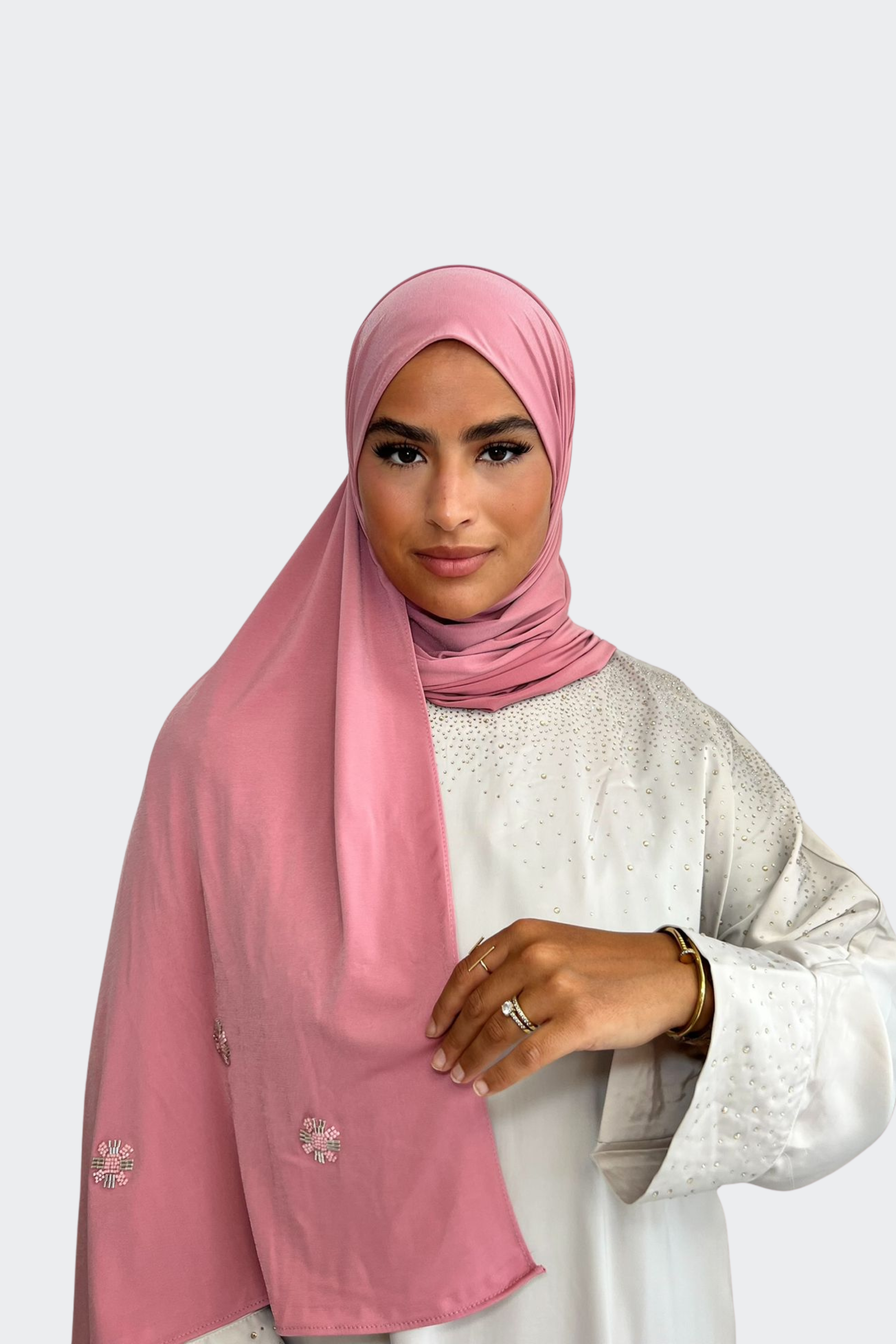 Hijab Strass Fleur